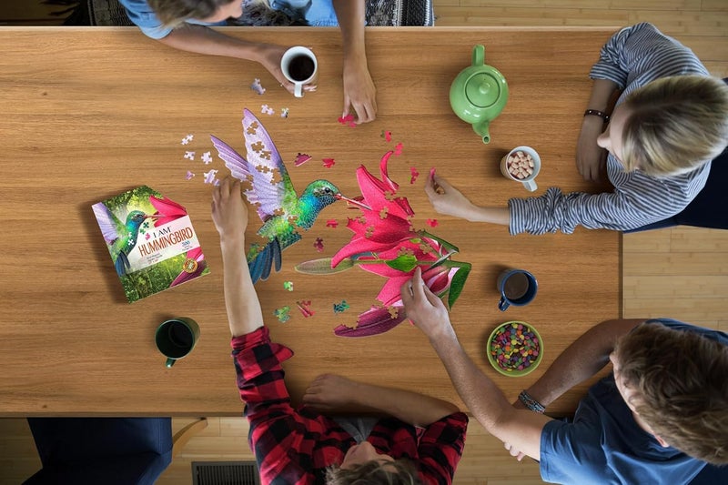 Madd Capp I Am Hummingbird 300-Piece Bird-Shaped Jigsaw Puzzle , Multicolored - Image 3